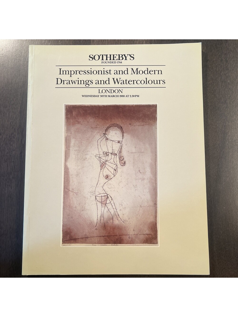 Sotheby's Impressionist and Modern Drawings and Watercolours - 30th March 1988